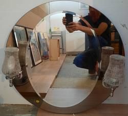 Wandspiegel mit 2 Lampen